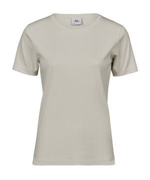Women’s Interlock Tee (580) in Cement, front view