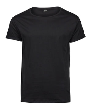 Roll-Up Tee (5062) in Black, front view