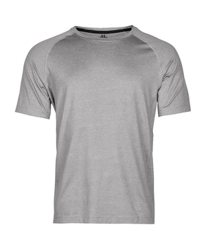 Cooldry Tee (7020) in Grey Melange, front view