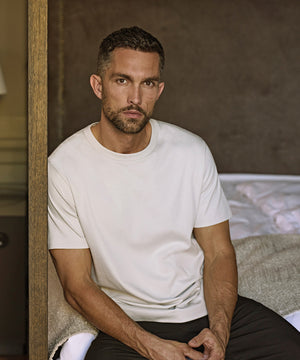 Lifestyle photo of the Pima Cotton Tee (1450)