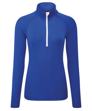 Women's TriDri® long sleeve performance ¼ zip