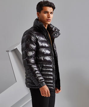 Lifestyle photo of the Sloper Padded Jacket in Black