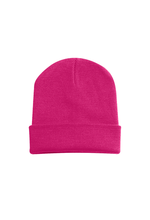 Heavyweight Cuffed Beanie - Fuchsia