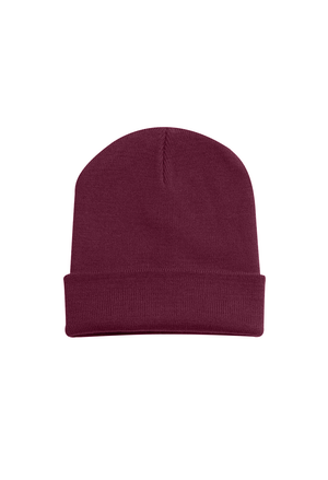 Heavyweight Cuffed Beanie - Maroon