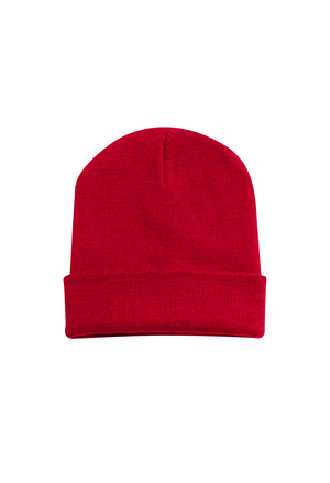 Heavyweight Cuffed Beanie - Red