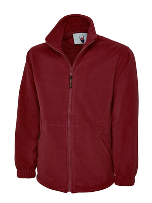 Classic Full Zip Fleece Jacket - Maroon
