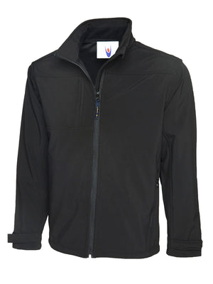 Deluxe Full Zip Soft Shell Jacket - Black