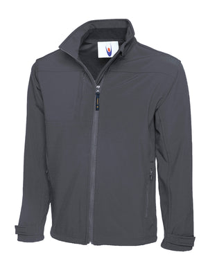 Deluxe Full Zip Soft Shell Jacket - Light Grey