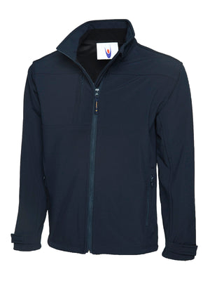 Deluxe Full Zip Soft Shell Jacket - Navy