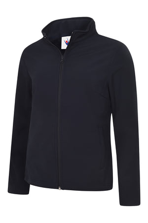 Ladies Classic Full Zip Soft Shell Jacket - Navy