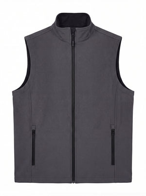 Printable Softshell Gilet - Charcoal/Black