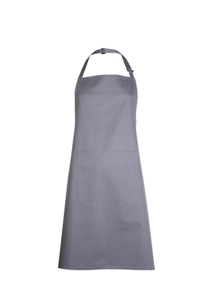 Bib Apron with Pocket - Dark Grey