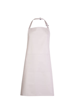 Bib Apron with Pocket - Natural