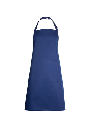 Bib Apron with Pocket - Navy