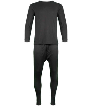 Thermal Long Sleeve T-Shirt in Black, front view (3)