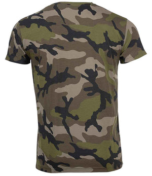 Camo T-Shirt in Camouflage, back view
