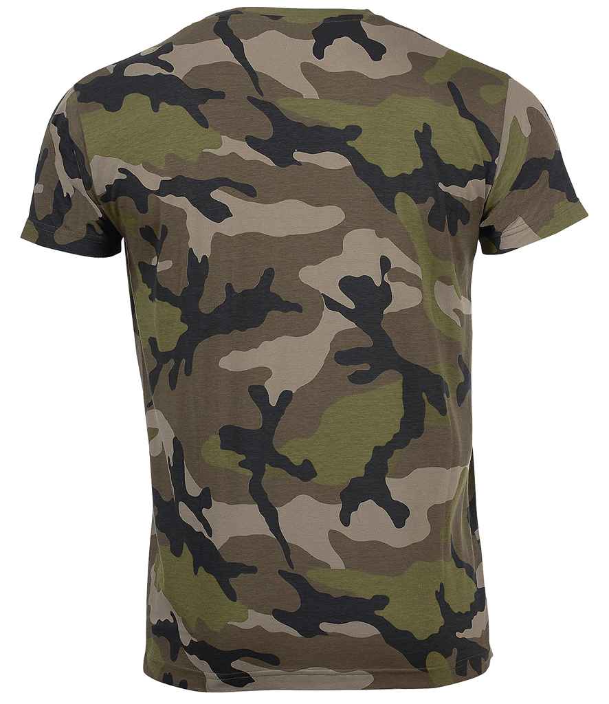 Camo T-Shirt in Camouflage, back view