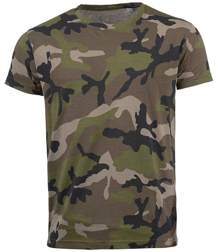 Camo T-Shirt in Camouflage, front view