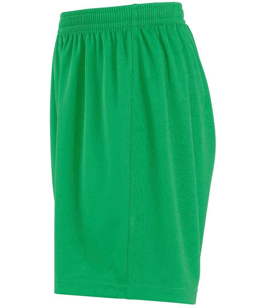 Kids San Siro 2 Shorts in Bright Green, left side view
