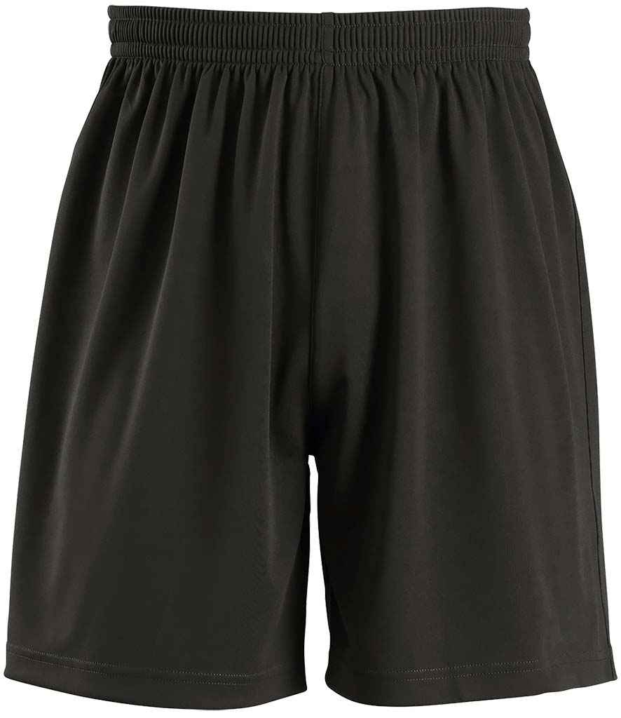 Kids San Siro 2 Shorts in Black, front view