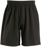 Kids San Siro 2 Shorts in Black, front view