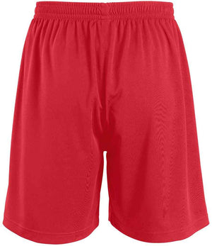 Kids San Siro 2 Shorts in Red, back view