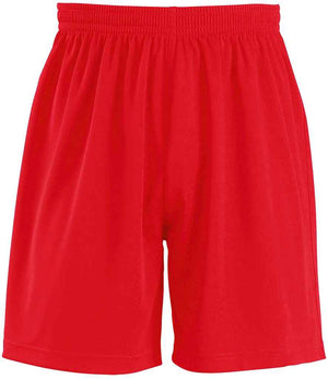 Kids San Siro 2 Shorts in Red, front view