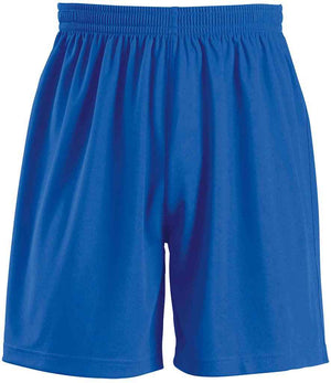 Kids San Siro 2 Shorts in Royal Blue, front view
