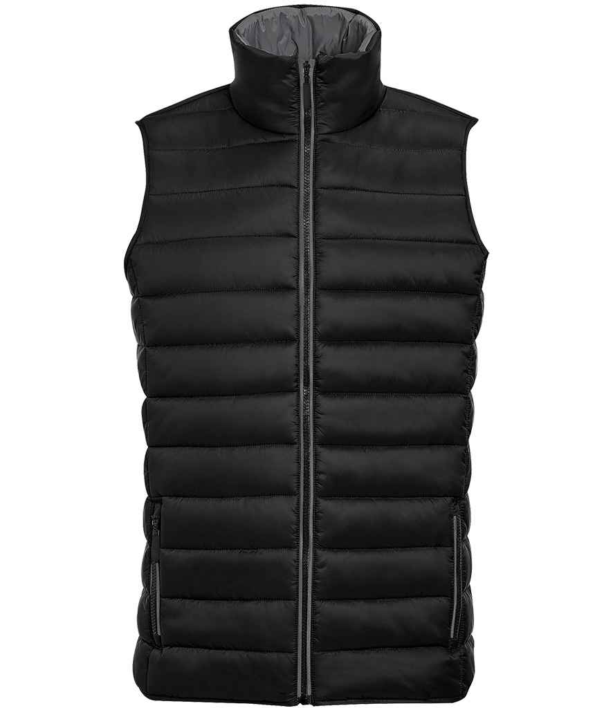 Wave Bodywarmer in Black, front view