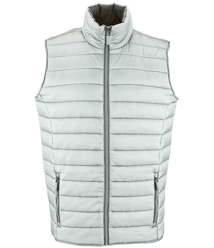 Wave Bodywarmer in Metal Grey, front view