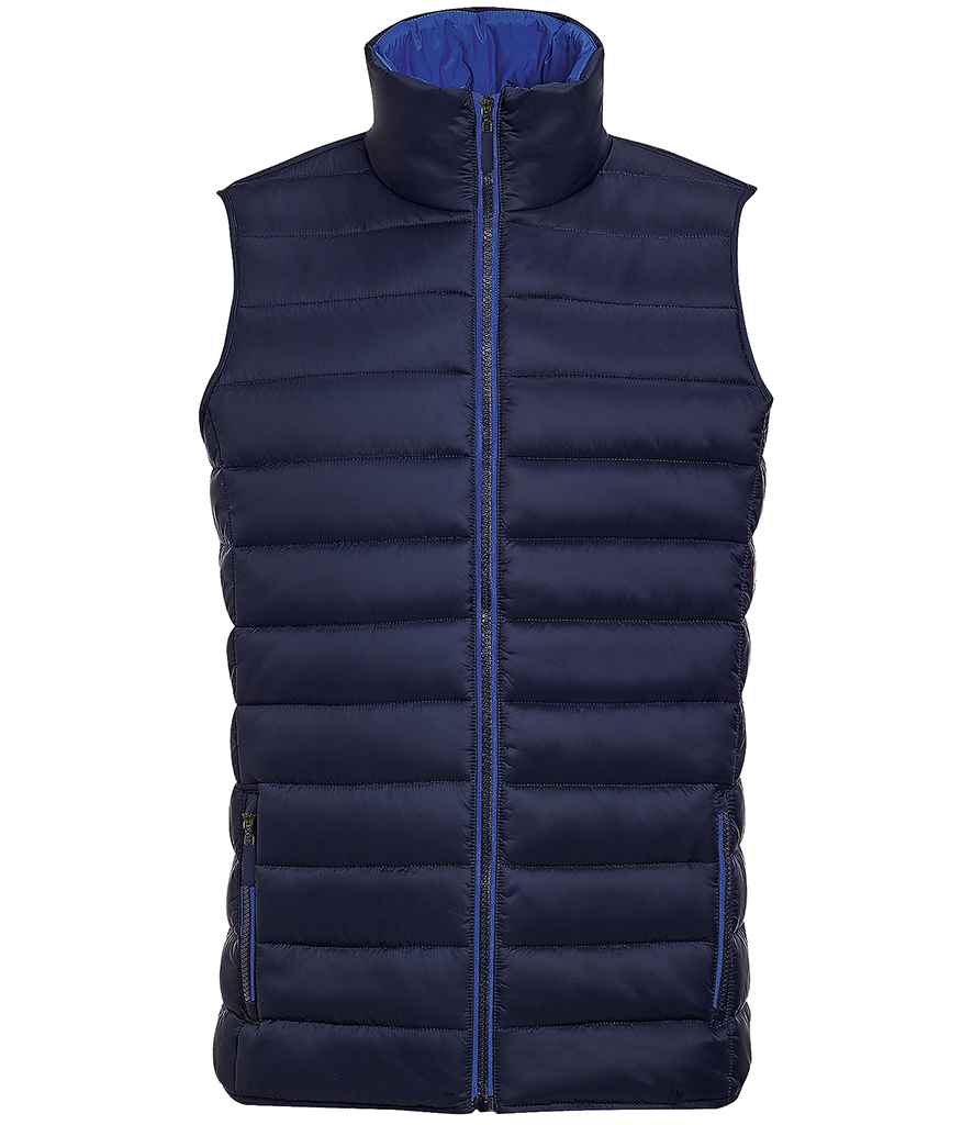 Wave Bodywarmer in Navy, front view