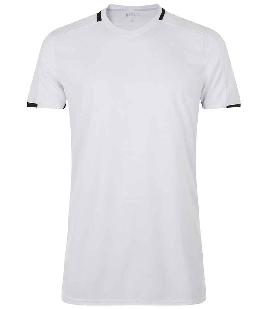 Classico Contrast T-Shirt in White/Black, front view (1)