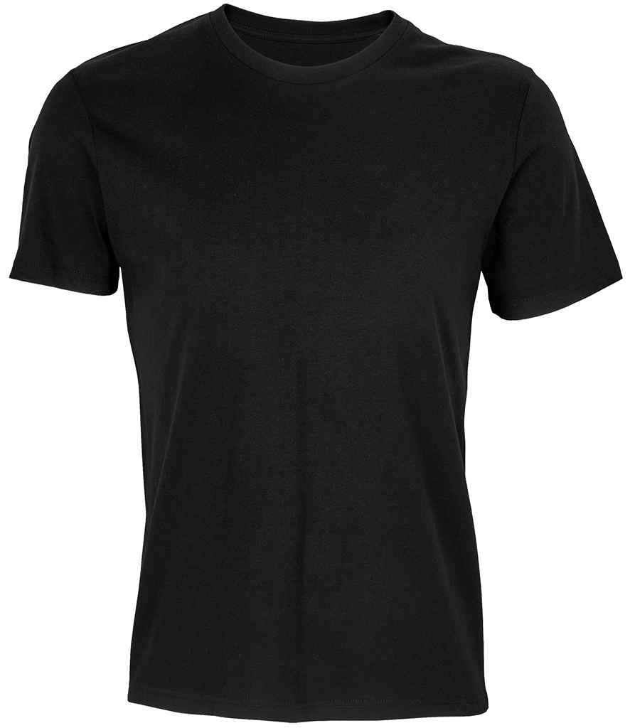 Unisex Odyssey Recycled T-Shirt in Recycled Black, front view
