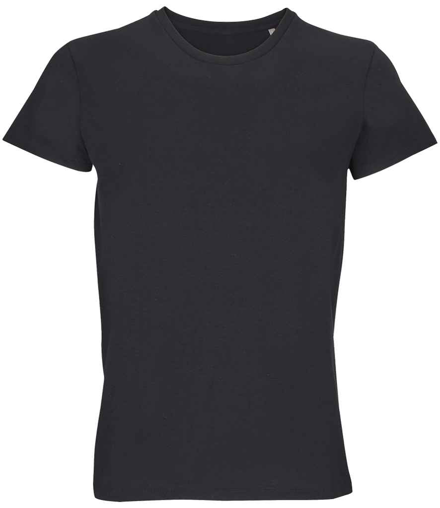 Crusader Recycled T-Shirt in Deep Black, front view