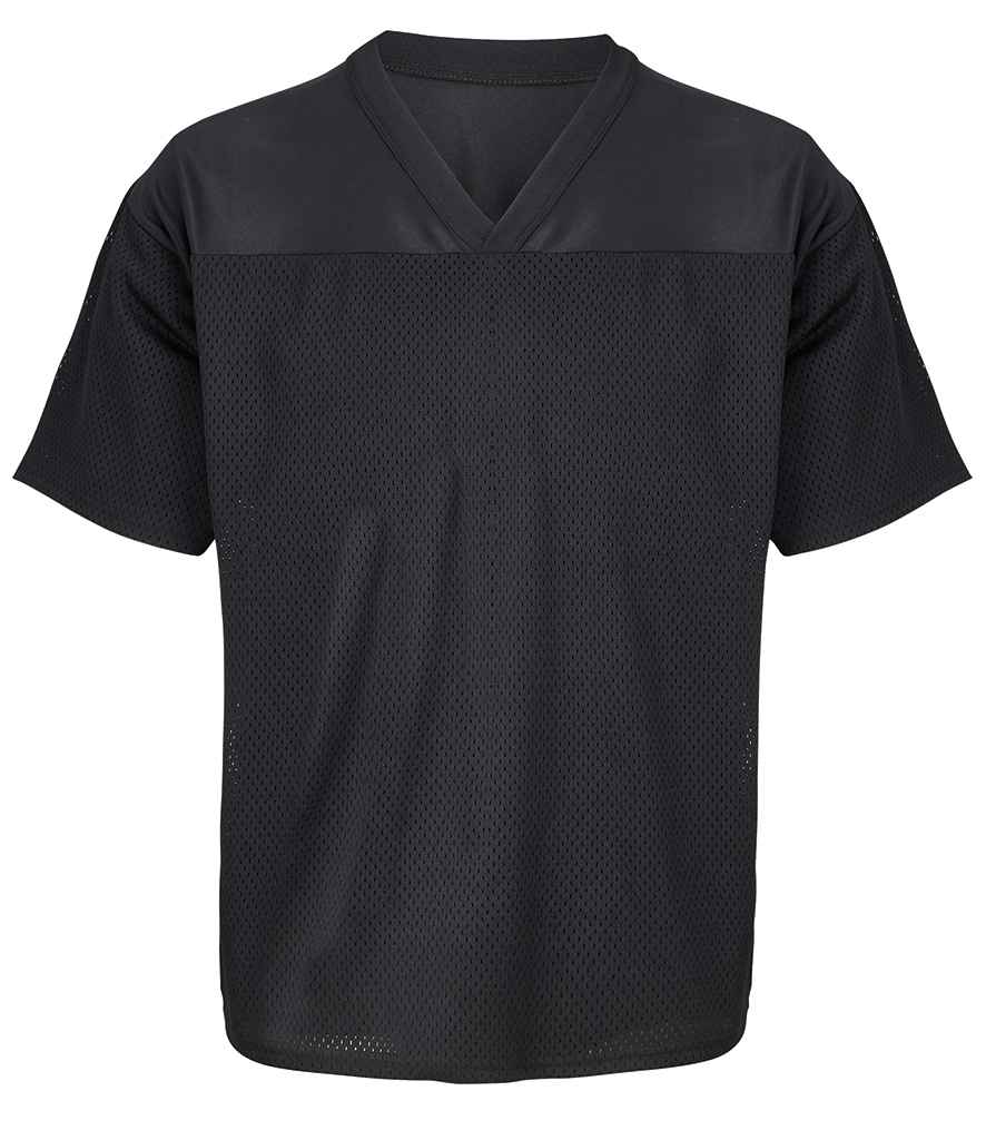 Unisex Nino V Neck T-Shirt in Black, front view