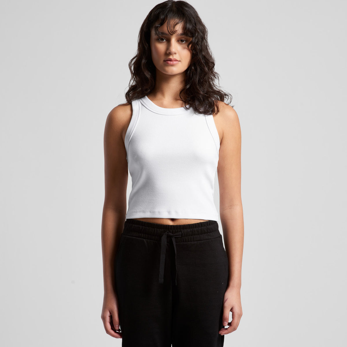Wo's Organic Rib Crop Tank (AS4064G)