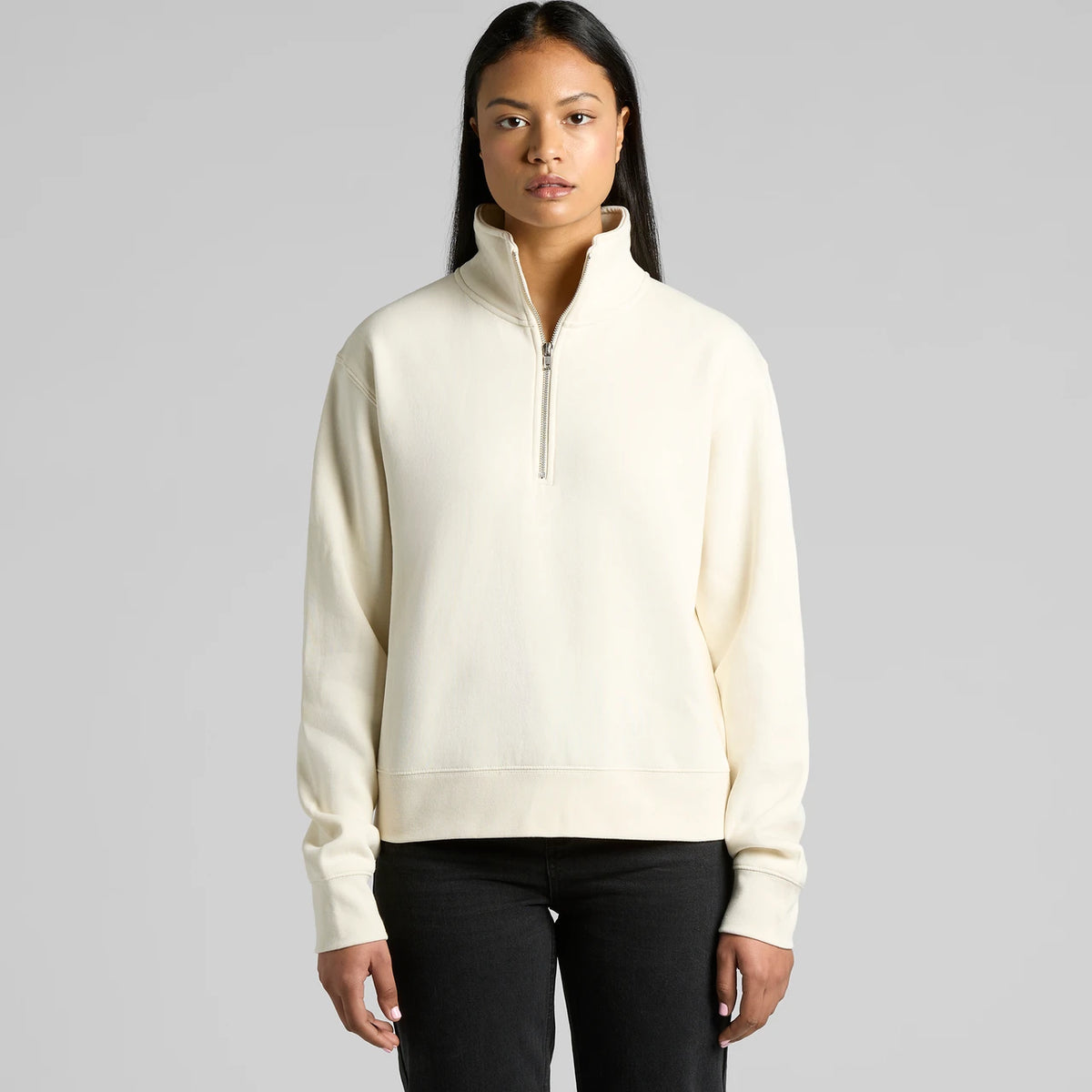 Wo's Stencil Half Zip Crew (AS4125)