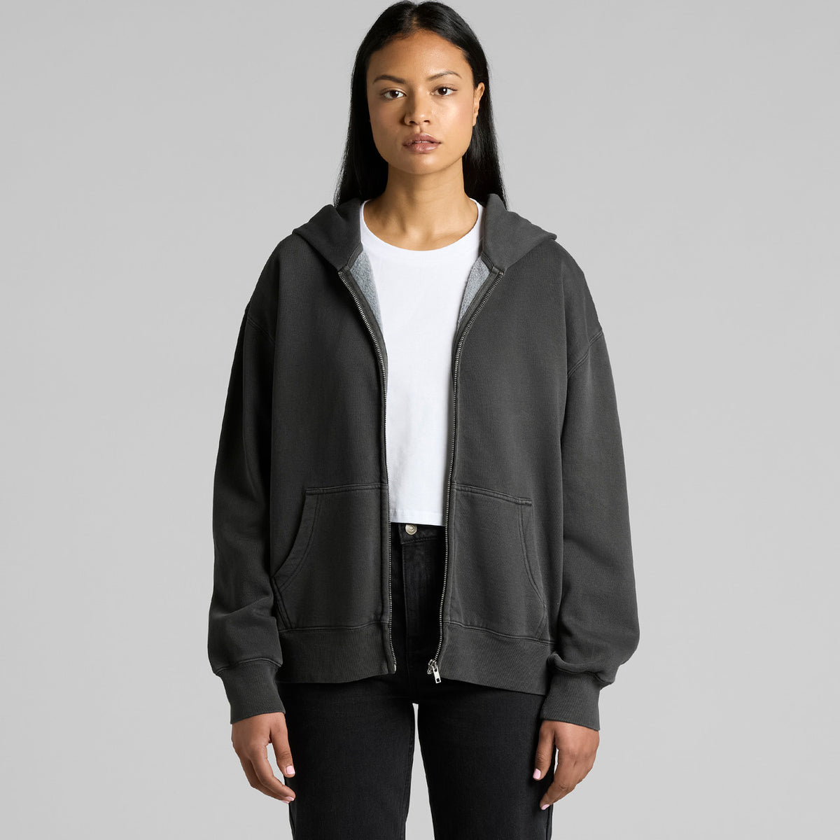 Wo's Relax Faded Zip Hood (AS4170)