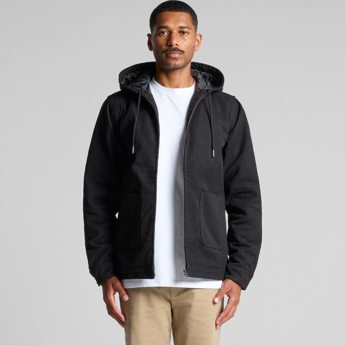 Canvas Heavy Hooded Jacket (AS5529)