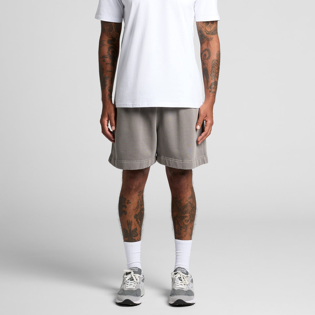 Relax Faded Track Shorts 18" (AS5939)