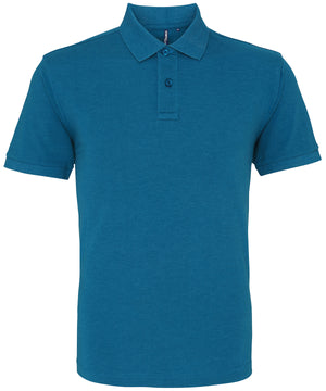 The Asquith & Fox Polo in Teal Heather