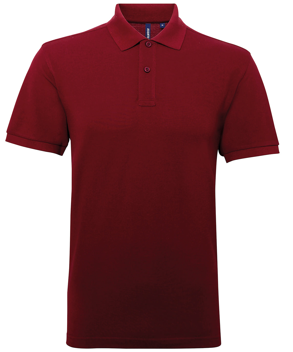 Men’s Polycotton Blend Polo in Burgundy