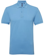 Men’s Polycotton Blend Polo in Cornflower