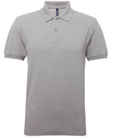 Men’s Polycotton Blend Polo in Heather Grey