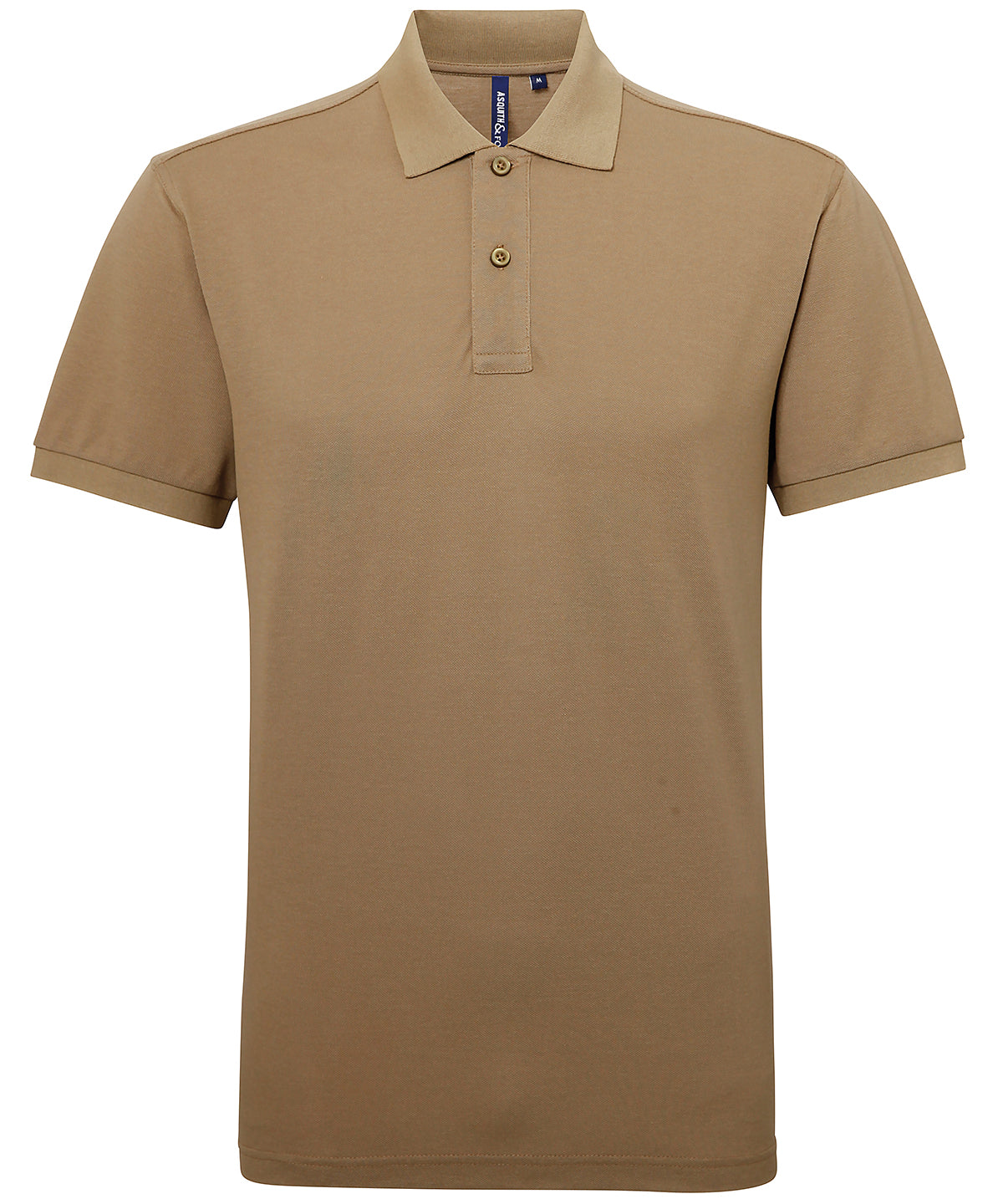 Men’s Polycotton Blend Polo in Khaki