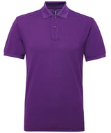 Men’s Polycotton Blend Polo in Purple