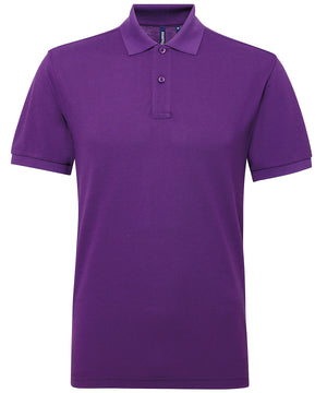Men’s Polycotton Blend Polo in Purple