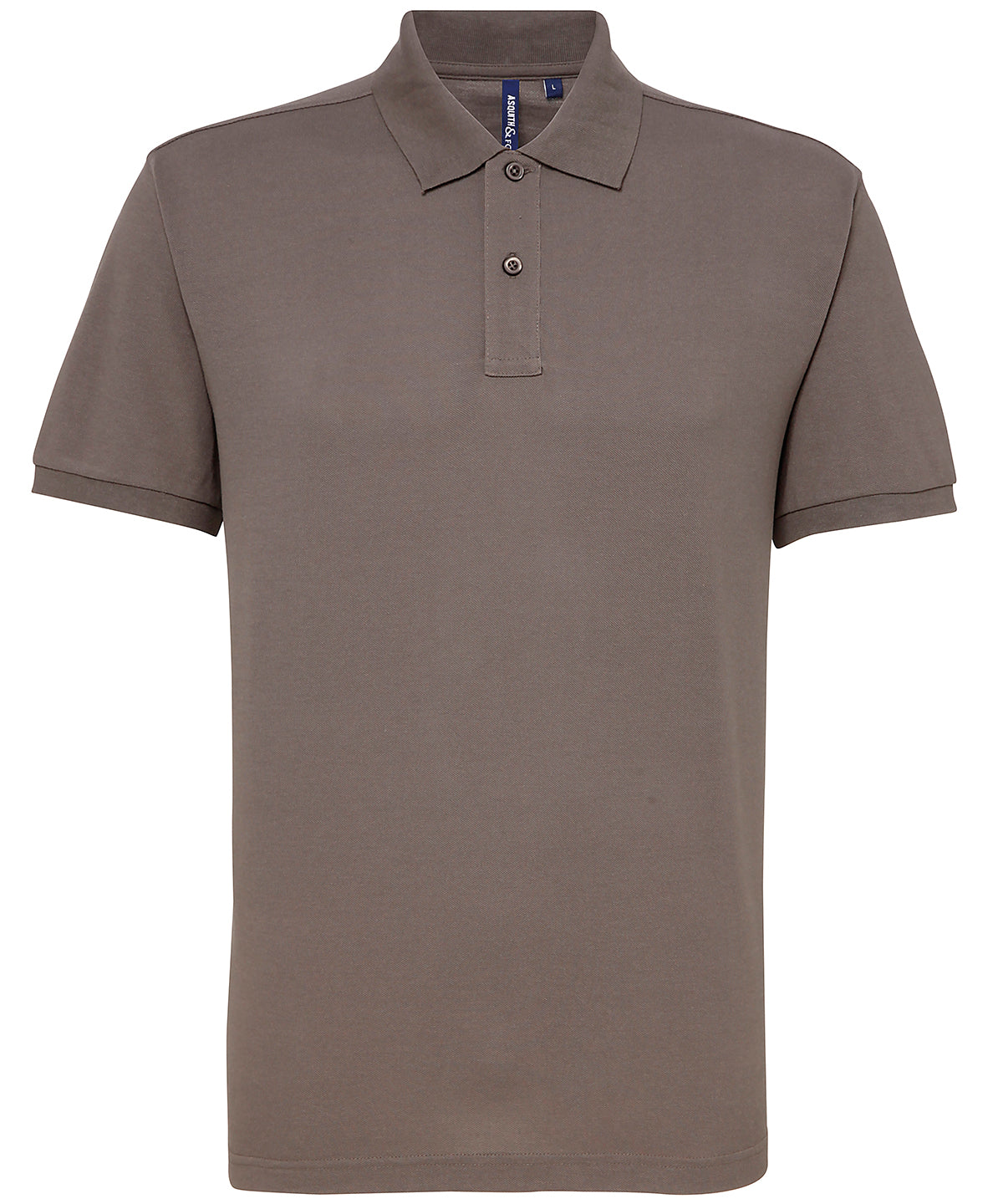 Men’s Polycotton Blend Polo in Slate