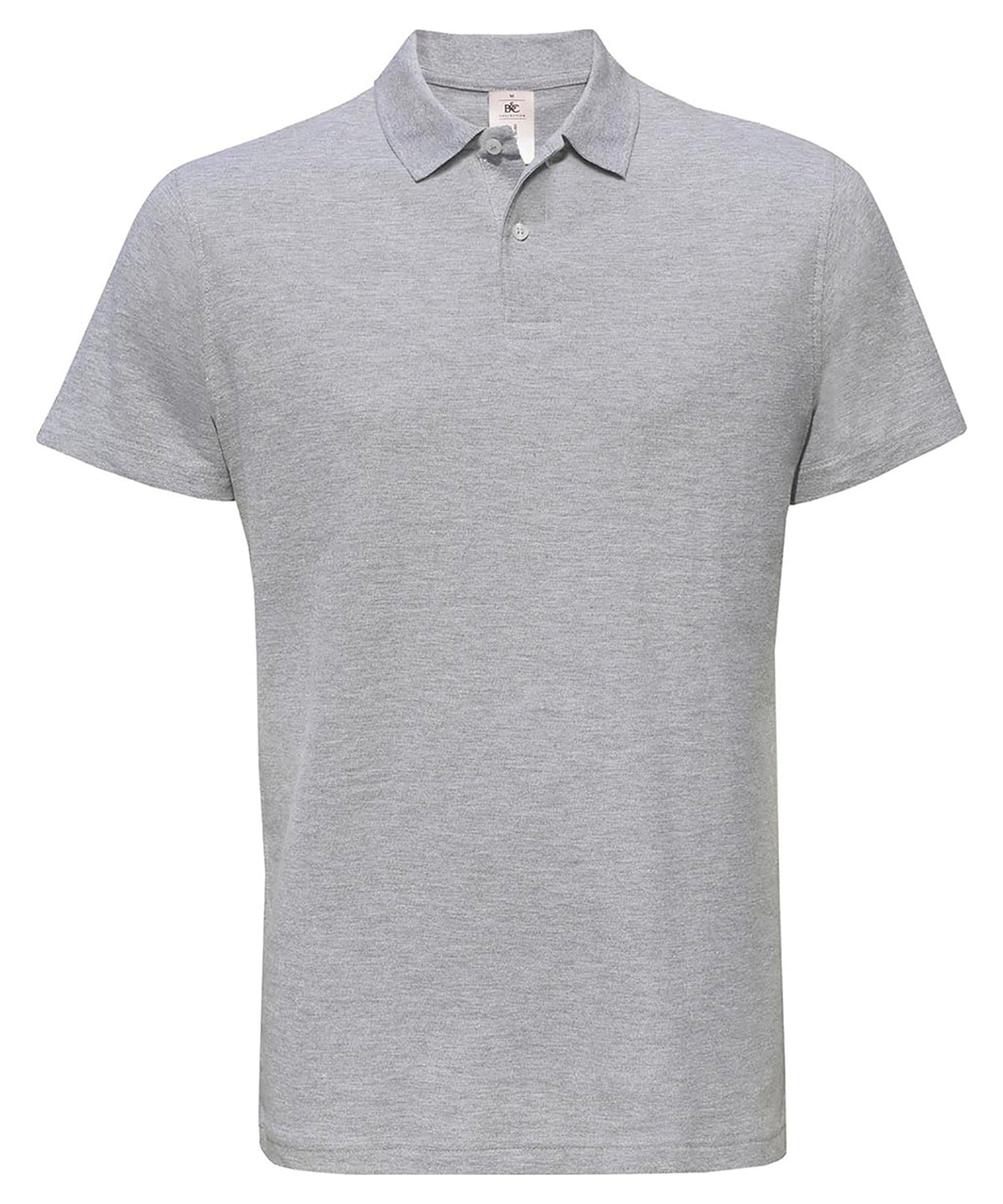 B&C Id.001 Polo in Heather Grey