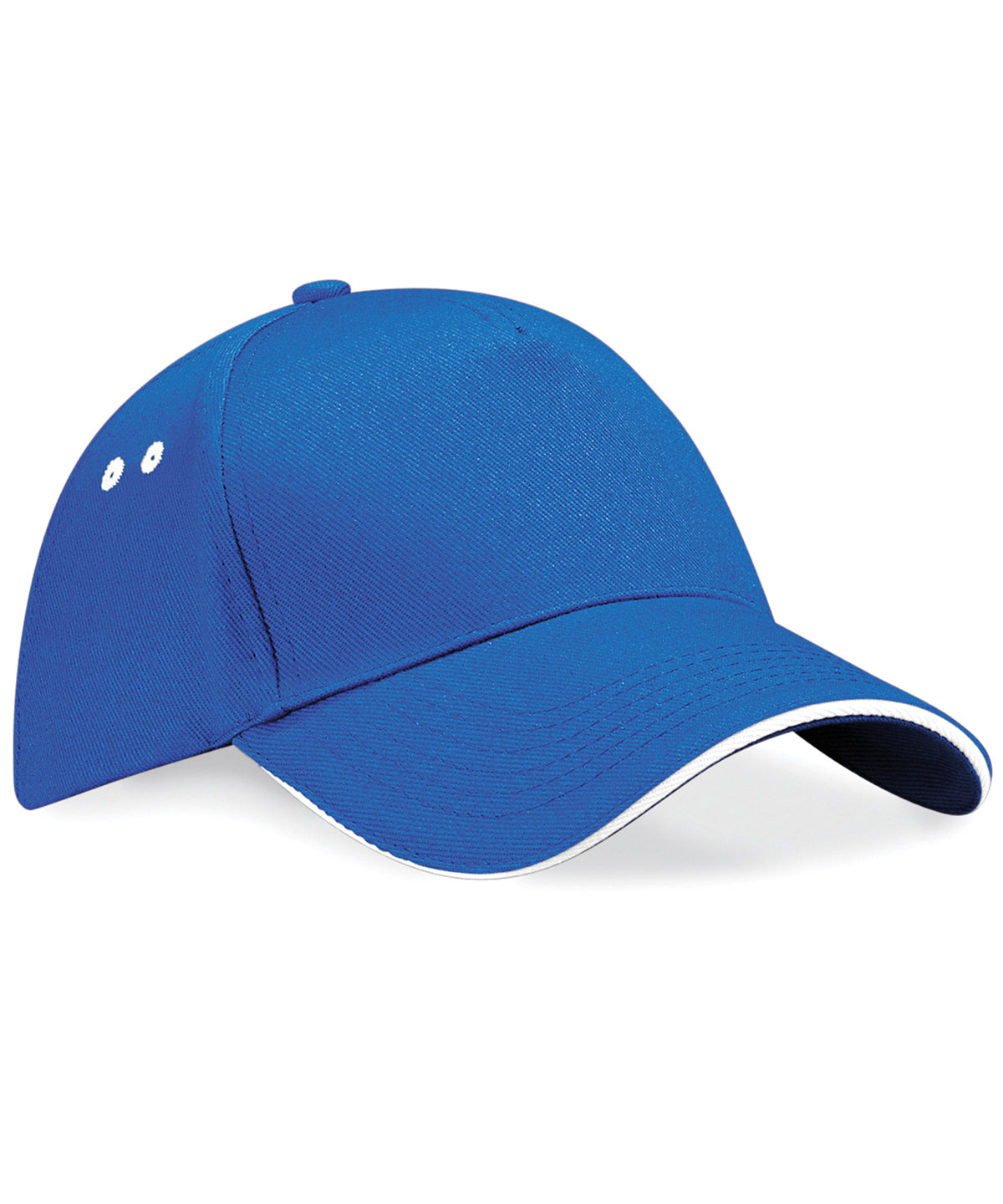 Ultimate 5-Panel Cap - Sandwich Peak in Bright Royal/White
